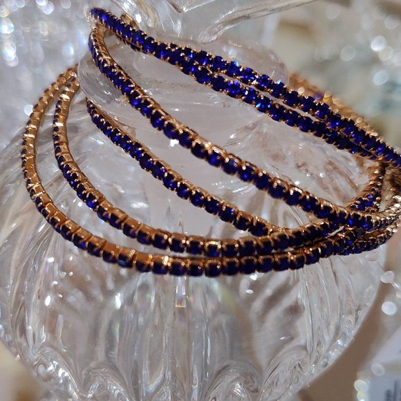 6PCS - Rhinestone Stretch Bracelets - Picture 3 of 3